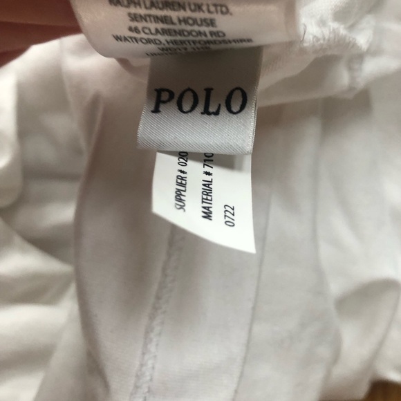 Polo Ralph Lauren White Men'sV Neck Tee  Shirt XXL - Picture 8 of 8